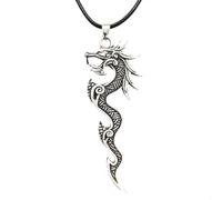 Hao Wu Xuan fashion Dragon Pendant Gothic Accessories Norse Viking Punk Charm Goth Necklace For Men Women