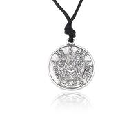 Hao Wu Xuan fashion Goth Pentagram Necklace for Women Men Pentagrama Collar Tetragrammaton Viking n Supplies Accessories Gifts