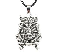 Hao Wu Xuan fashion Goth Wolf Pendant Viking Necklace Gothic n Talisman Punk Mens Jewlery prezzie