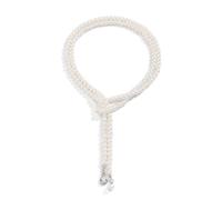 Hao Wu Xuan fashion Imitation Pearl Beads Chain with Crystal Pendant Necklace for Women Long Tassels Necklaces Fashion Neck Accessories prezzie