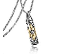 Hao Wu Xuan fashion Israel Bat Mitzvah Gift Hanukkah Jewish Star of David Necklace Men Six-Pointed Star Bullet Necklace For Men prezzie