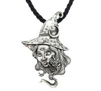 Hao Wu Xuan fashion Moon Spells Witches Jewelery Goth Necklaces Women Punk Accessories n Supplies prezzie