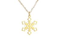 Hao Wu Xuan fashion Necklace For Women Men Elk Snowflake Tree Snowman Santa Claus Pendant Gifts prezzie