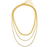 Hao Wu Xuan fashion Necklace Popular Multi-layer cross-buckle chain Delicate Necklace For Women Party Gift Everyday Wear prezzie