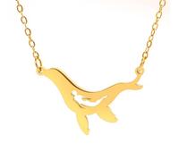 Hao Wu Xuan fashion Necklaces Bohemian Cartoon Whales Pendant Clavicle Chain Cute Fashion Necklace For Women Birthday Gifts prezzie