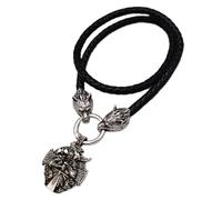Hao Wu Xuan fashion Nordic Celt Wolf Head Men's Necklace Viking Anchor Cross Crow Pendant Rune Accessories Norse Amulet Jewel prezzie