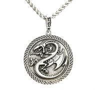 Hao Wu Xuan fashion Norse Dragon Amulet Gothic Pendant Viking Male Necklace Goth Dragons n Talisman
