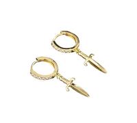 Hao Wu Xuan Fashion Sword Pendant Hoop Earrings For Women Man Dagger Ear Cartilage Earings Hip Hop Jewelry Rock Punk Accessories
