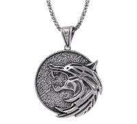 Hao Wu Xuan fashion The Wizard wolf head pendant necklace Witch Wolf Head Necklace Amulet Gift prezzie