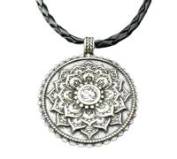 Hao Wu Xuan fashion Viking Amulet Flower of Life Dome Sacred Geometry Women Om Yoga Chakra Pendant Mandala Lotus Necklace Choker prezzie