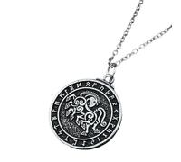 Hao Wu Xuan fashion Viking warrior horse antique color Pendant Nordic Pirates war horse Necklace Vintage soldiers Norway axe Collar prezzie