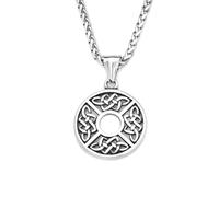 Hao Wu Xuan fashion Vintage Viking Celtic Knots Pendant Necklaces For Men Women Fashion Hollow Nordic Amulet prezzie