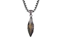 Hao Wu Xuan Fashionable Creative European and American Rune Imitation Meteorite Pendant Necklace for Men Women Personalized Party Gift