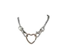 Hao Wu Xuan Femme Choker Heart Chain Necklace Goth Women's Collar Mujer Regalo