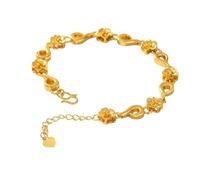 Hao Wu Xuan Flower Chain Woman Bracelets Girls,delicate Temperament Hook Adjustable Chain Heart Tail,gift Jewelry For Mom Girlfriend Lovers
