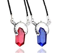 Hao Wu Xuan Game peripherals, Devil May Cry 5 Demon Hunter Soul Stone jewelry pendant, jewelry accessories, made of plastic. Red & Blue, 2 pieces.