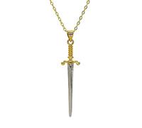 Hao Wu Xuan Gold Bronze Sword Charms for Necklace Bracelets Earrings Long Dagger Knife Pendant for DIY Jewelry Making Accessories
