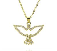 Hao Wu Xuan Gold Color Holy Spirit Hollow Charms for Necklace Bracelets Earrings Paved Wind of Holyness Pendant DIY Jewelry Making Access