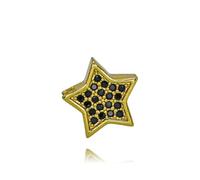 Hao Wu Xuan Gold Colored Cubic Star Beads for DIY Bracelet Necklace Jewelry Making Celestial Charms Jewelry Accessory