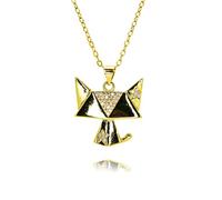 Hao Wu Xuan Gold Lucky Cat Charms for Necklace DIY Jewelry Making Good Luck Fortune Cat Pendant Keychains Jewelry Accessories Gifts