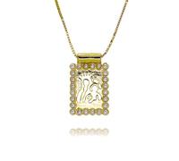 Hao Wu Xuan Gold Pearls Our Lady of Mt. Carmel Charms for DIY Jewelry Making Nuestra Señora del Carmen Pendant Mary