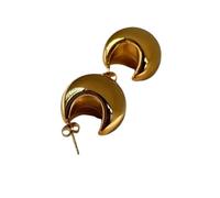 Hao Wu Xuan Gold Plated Unique Hypoallergenic Stainless Steel French Vintage Bright Dancer Earrings Women