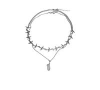 Hao Wu Xuan Goth Bird White Crystal Necklace Necklace Gothic Cool Stuff Men Women Charm Statement Necklace