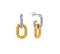 Hao Wu Xuan Gypsy Double Circle Mirror Mixed Earrings 2025 INS Gold Plated Hypoallergenic Stainless Steel Lady Jewelry Gift