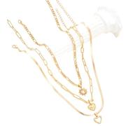 Hao Wu Xuan Heart Pendant Necklace for Women European And American Gold Color Hollow Love Necklace Punk Jewelry