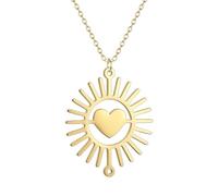 Hao Wu Xuan Heart Tassel Necklace Men chains Necklaces for women pendant necklace Women's stainless steel necklace Jewelry
