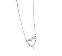 Hao Wu Xuan High version light luxury micro inlay pendant necklace women's fashion versatile net red full diamond female clav