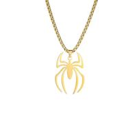 Hao Wu Xuan Hip Hop Spider Pendant Chain Necklaces For Men Gothic Neck Chains Man Necklace Punk Insect Vintage Necklace Men Streetwear Gifts