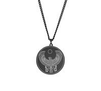 Hao Wu Xuan Horus The Elder God Egyptian Goddess Pendant Necklace Magic Wing Kabbalah Amulet Solomon Necklaces Charm Jewelry for Men