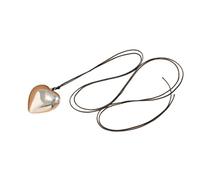 Hao Wu Xuan Love Heart Necklace Black Velvet Big Heart Pendant Choker Necklace for Women Elegant Weave Knotted Bowknot Adjustable Chain