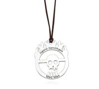 Hao Wu Xuan Mad Max Fury Road War Immortan Joe Burning Skull Faction Hollow Logo Pendant Necklace Men Jewelry