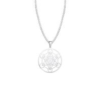 Hao Wu Xuan Men Necklace Stainless Steel Geometry Metatron Pendant Necklace for Mens Jewelry