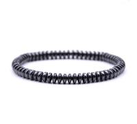 Hao Wu Xuan Men's Bracelet Hematite Slim Bangle for Men Health slimming Bracelets Women Stacking Bracelet Beaded Bracelet