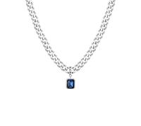 Hao Wu Xuan Men's necklace Sea Blue Pendant Necklaces for Men Boys, Lucky Words Pendant Collar,Punk Hiphop Jewelry Birthday Gift fashion