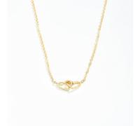 Hao Wu Xuan Men's necklace Tiny Cute Double Hollow Heart Chain Necklace Women Fashion Love Necklace Valentine's Day Jewelry for Women fashion