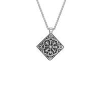 Hao Wu Xuan Men's necklace Viking Compass Pendant Necklaces for Men Boys,Vintage Classic Vegvisir Necklace,Celtic Knot Jewelry fashion