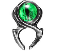 Hao Wu Xuan Monitor Necklace 316L Stainless Steel Mysterious Eye Pendant Gem Men Chain Punk Rock Hip Hop for Male Jewelry Gift