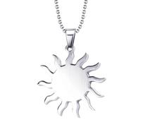 Hao Wu Xuan Never Fade Stainless Steel Sun God Pendant Ancient Egypt Amulet Necklace Women Men Fashion Cheap Jewelry