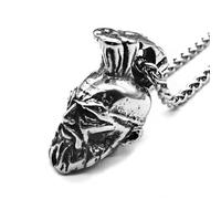 Hao Wu Xuan Norse Mythology Odin's Symbols Necklaces Men Punk Stainless Steel Vikings Warrior Pendant Retro God Amulet Scandinavian Jewelry