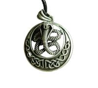Hao Wu Xuan norse snake totem necklace symbolizes regeneration and rebirth,men pendant symbol need to shed old identities