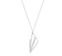 Hao Wu Xuan Origami Paper Airplane Necklaces For Women Paper Plane Aircraft Pendant Necklace Stainless Steel Jewelry Femme