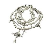 Hao Wu Xuan Pearl Cross Necklaces Multi Layer Choker Set For Women Korean Fashion Necklace Punk Goth Jewelry Accessories