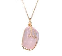 Hao Wu Xuan Rainbow Stone Natural Crystal Chakra Rock Quartz Pendant Necklace Nice Gifts For Women Lover Friends
