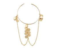 Hao Wu Xuan Retro Fashion Shell Tassel Three He Arm Bracelet Gd Cor Personalized Women Ethnic Bangles Jewelry Accessories Party Gift