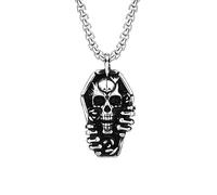 Hao Wu Xuan Retro Skull with titanium steel pendant for man