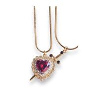 Hao Wu Xuan Rope chain Europe and The United States Gothic fashion and Love Pendant Necklace Two-color Couple Fashion Holiday Party Jewelry Gifts gift